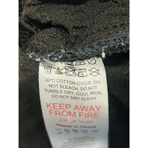 PrettyLittleThing Plus Sz 16 Black Long Sleeve Shirt Dress Ruched Hem Midi Maxi - Picture 13 of 15